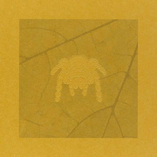 Yellow Spider / Leaf Art Print (1/3)